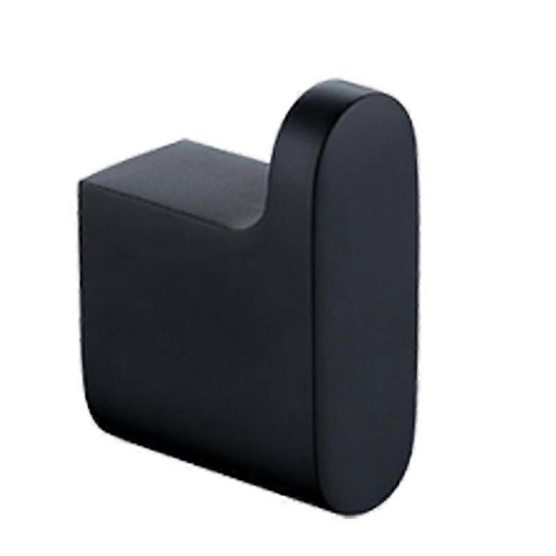 Matte black single hook