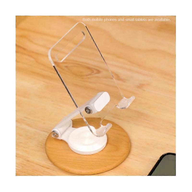 Cell Phone Transparent Stand Acrylic 360 Degree Rotating Stand Desktop Multifunctional Universal Ce