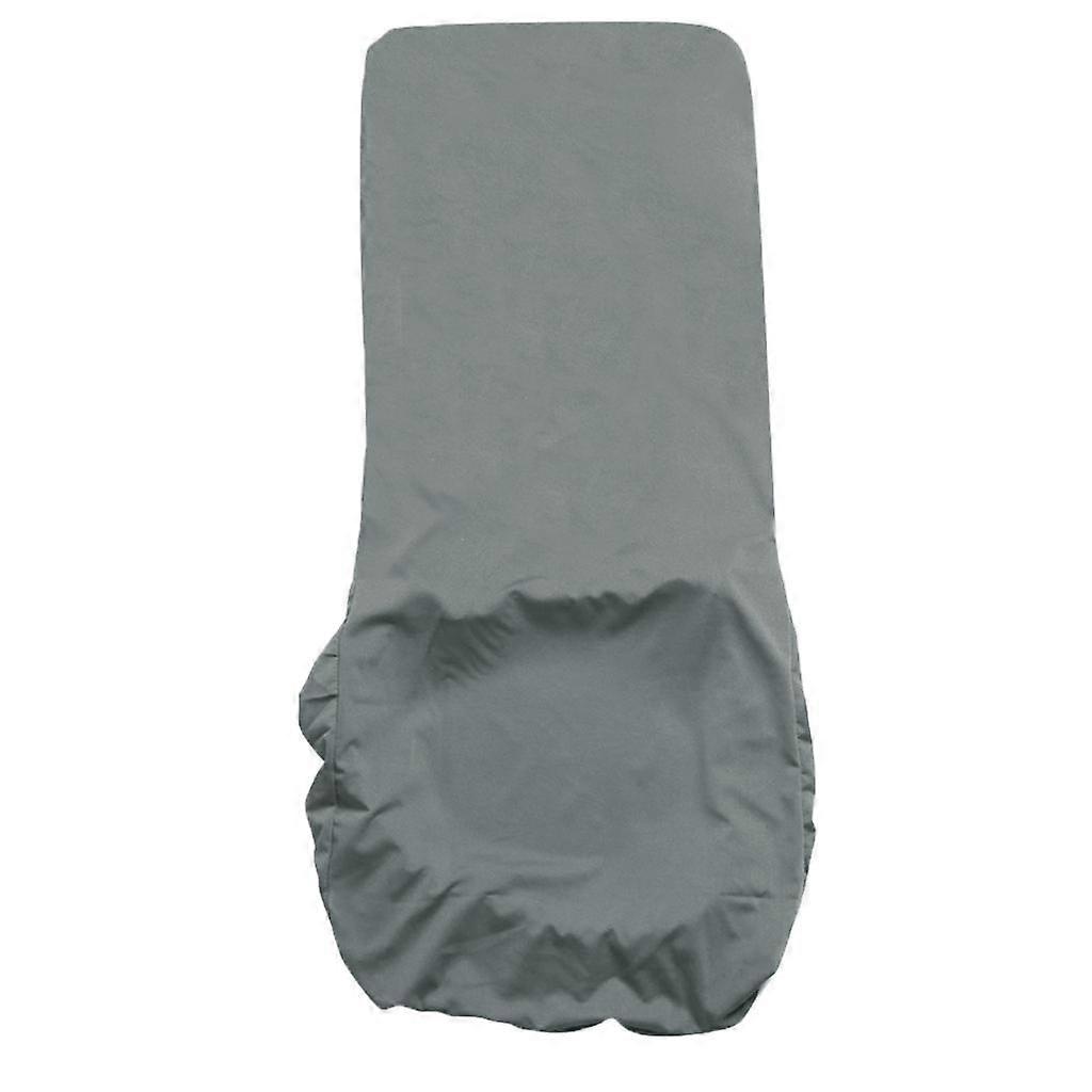 Stretch Dining Chair Slipcovers Long Back Chair Covers Protector Gray