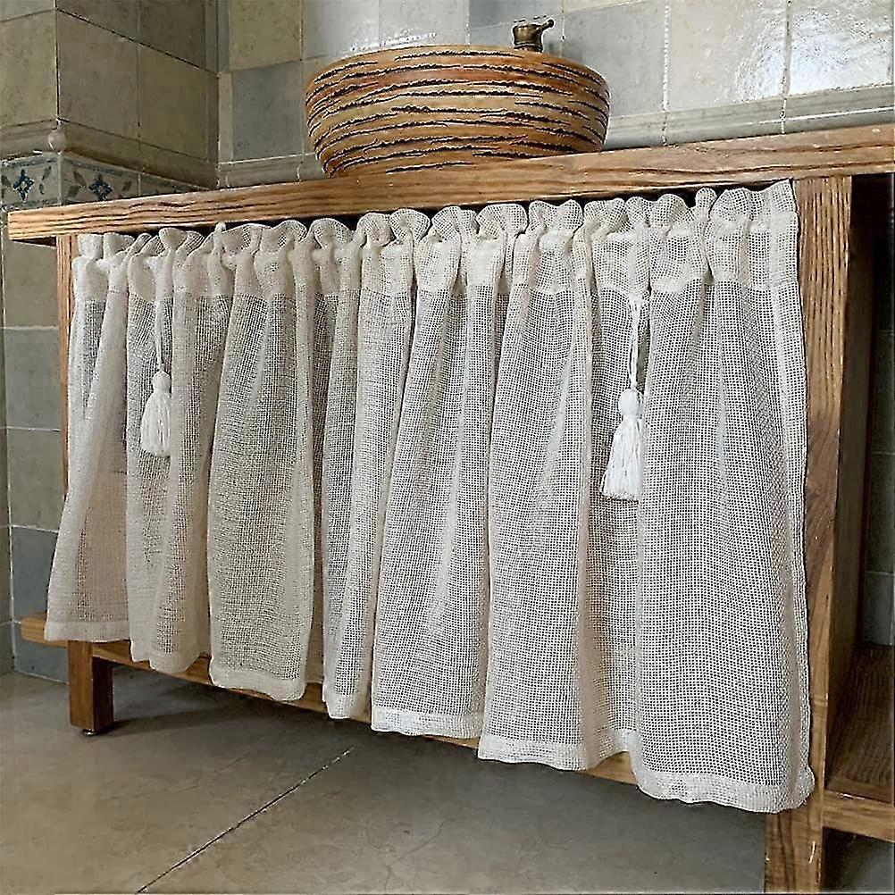 Perdea de bucătărie Sheer de epocă 100x52cm Stil rustic