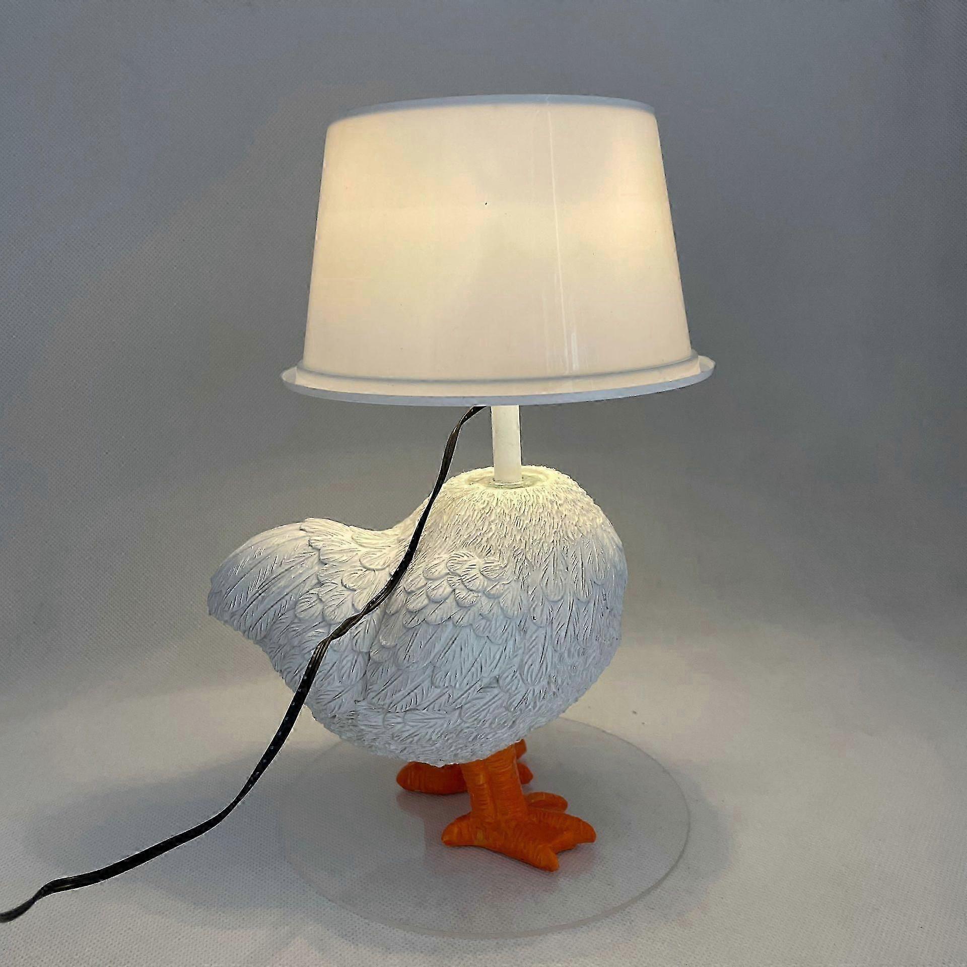 3D kylling egg lampe hane bordlampe