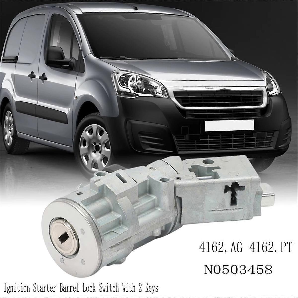 4162. 4162.PT Ignition Barrel Lock Switch with 2 Keys for C2/C3 C4/C6 Berlingo N0503458