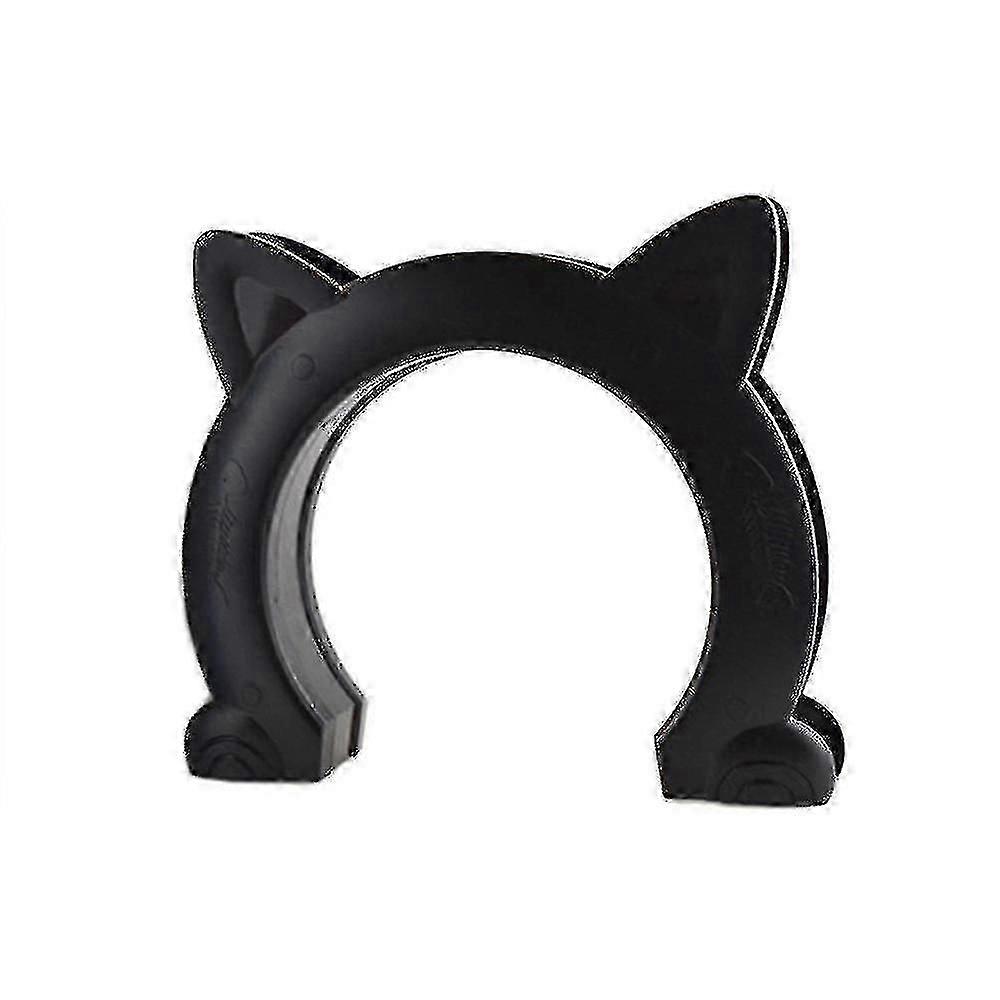 باب القط الداخلي سهل اتباع التعليمات هريرة ممر الباب Tunnela (أسود)