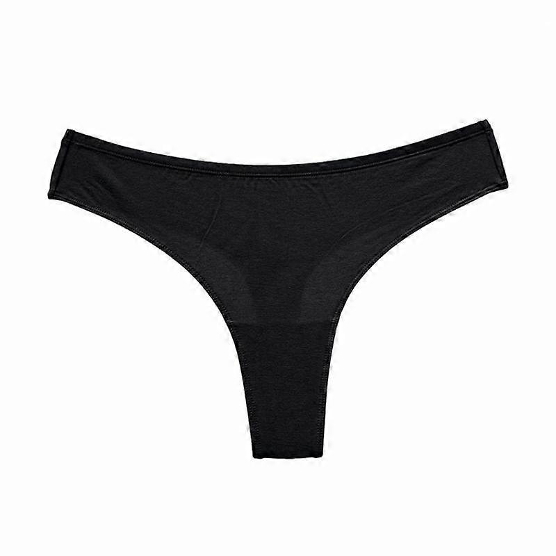 Solid Color Basic Pure Cotton Hip Lifting Hot Underpants for Female High Fork Invisible Pure Desire Thong for Female