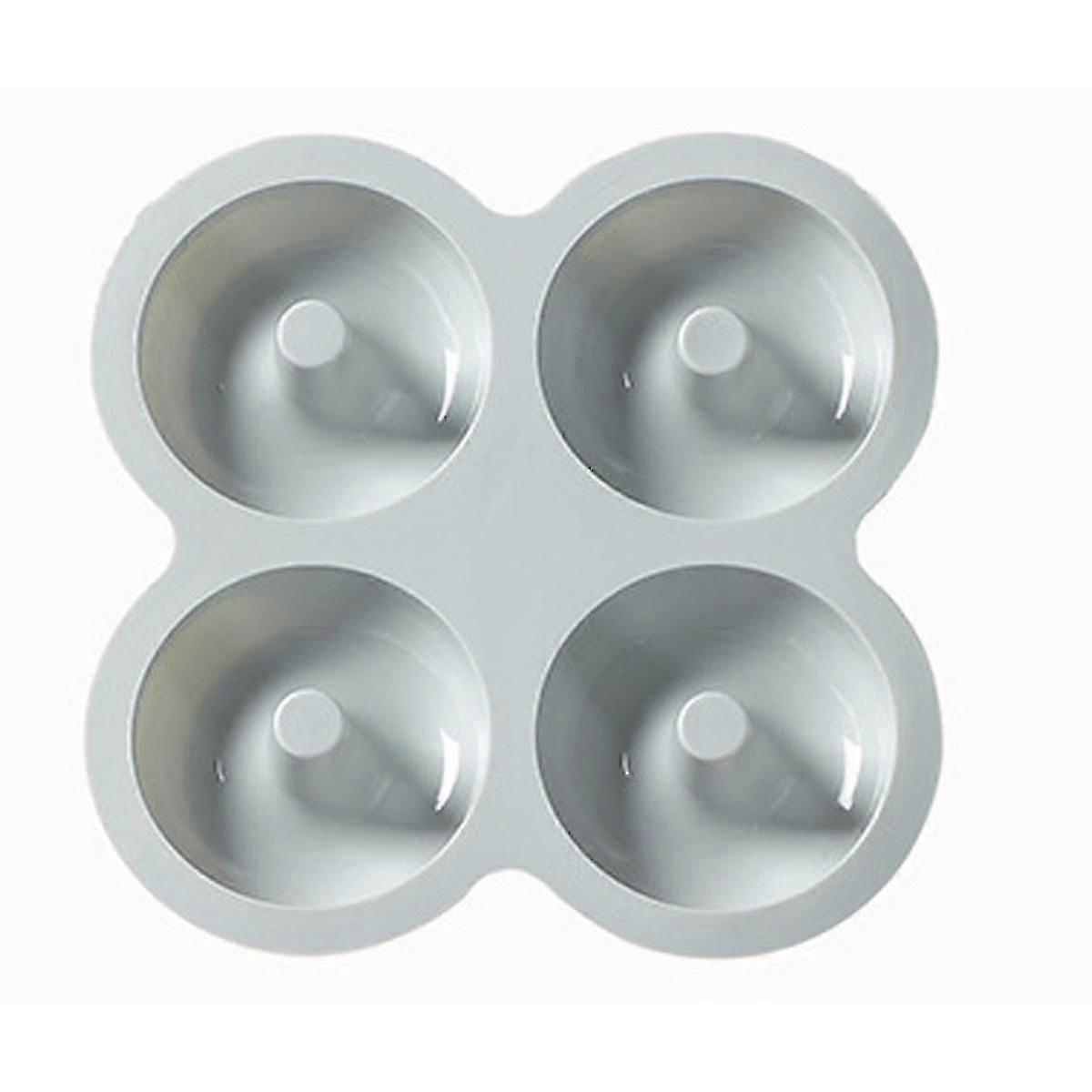 قالب خبز دونات سيليكون 4 تجويف دونات صانع قالب صينية خبز سيليكون قالب دونات غير لاصق