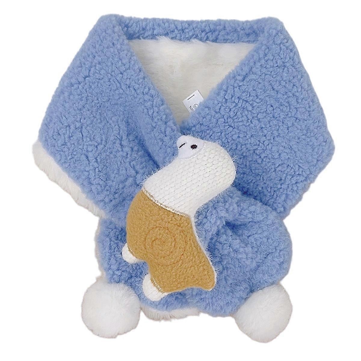 Children's Soft Warm Scarf, Cross Plush, Cute, Winter