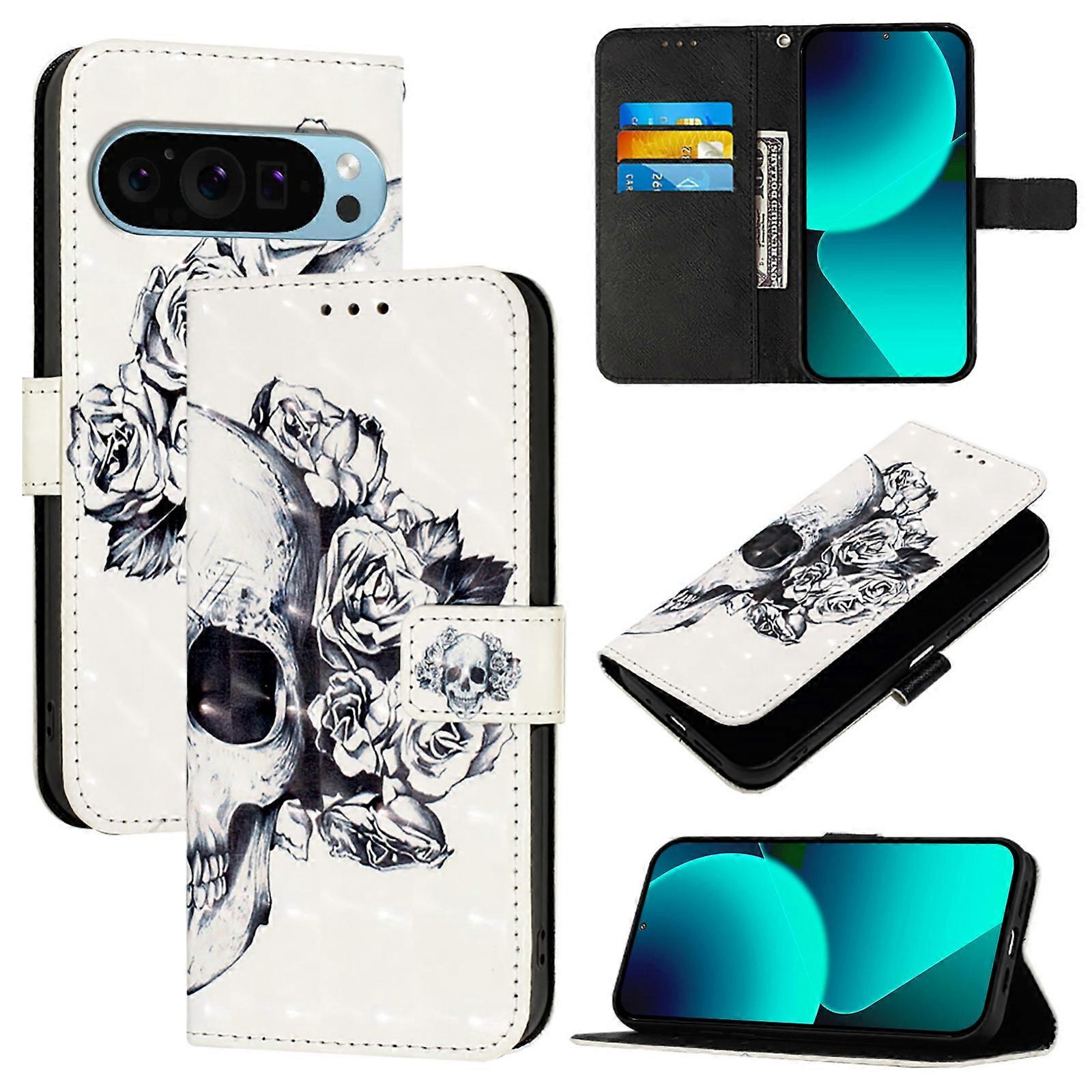 3D Painting Horizontal Flip Leather Phone Case