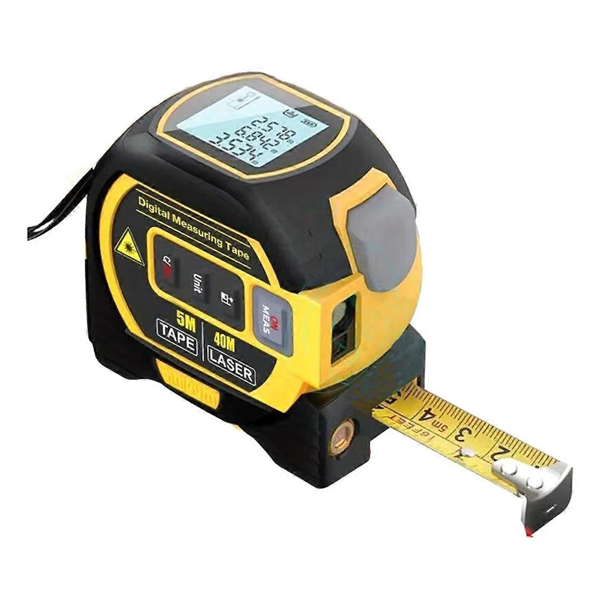 3 in 1 Digital Laser Measure 40m 131Ft Autolock Measuring Tape Top LCD Display Tape Measures