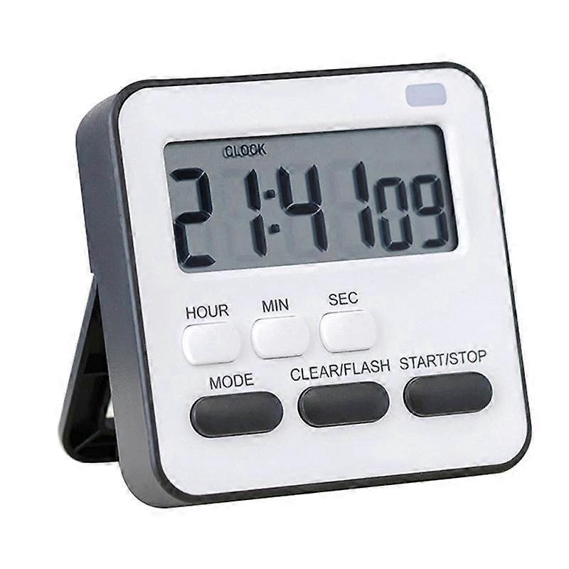 With Flashing Light Timer Cooking Kitchen Sport Study Alarm Clock Big Digits