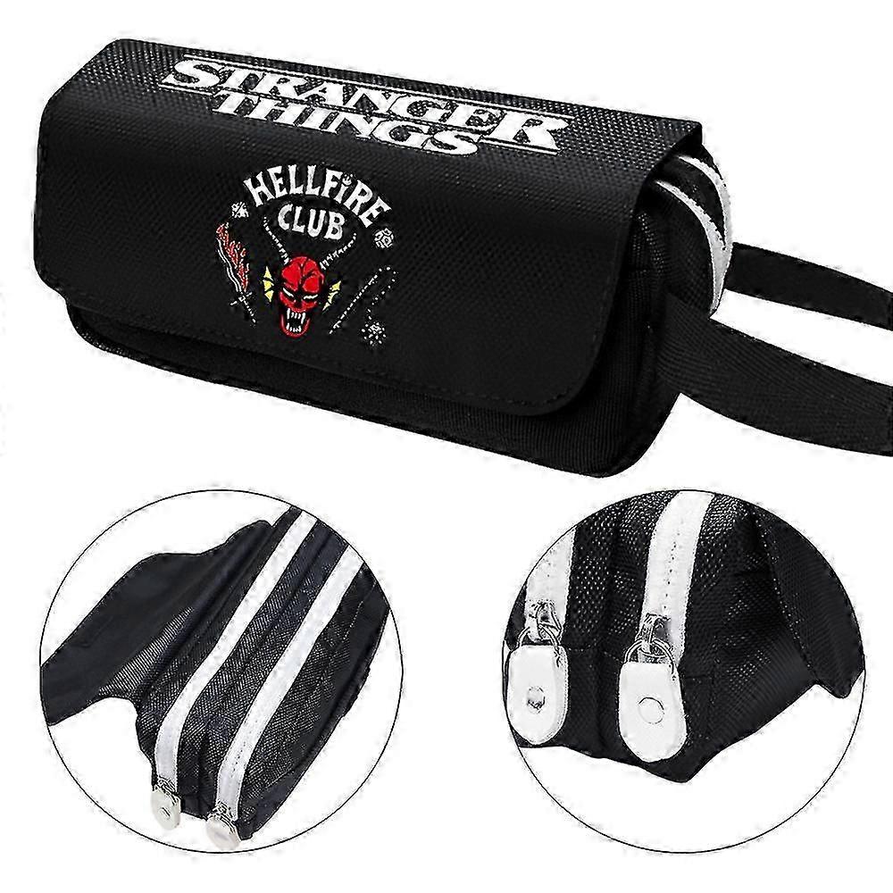 Stranger Things 4 Διπλής Επίστρωσης Θήκη Μολύβια, Θήκη Χαρτικών, Στυλό, Αποθήκευση, Τσάντα, Θήκη για Δώρα Αγόρι Κορίτσι, HK