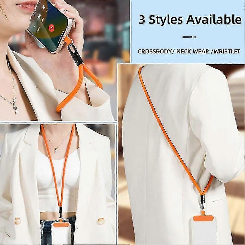 Adjustable Elastic Mobile Phone Lanyard Colorful Short Wrist Strap Phone