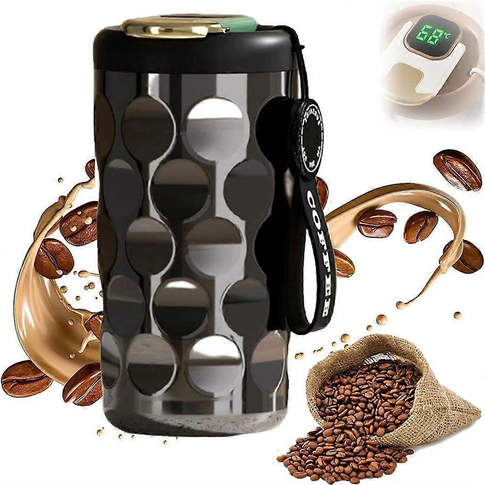 Caneca Térmica Tealier Smart Coffee com Display de Temperatura Caneca de Viagem Portátil
