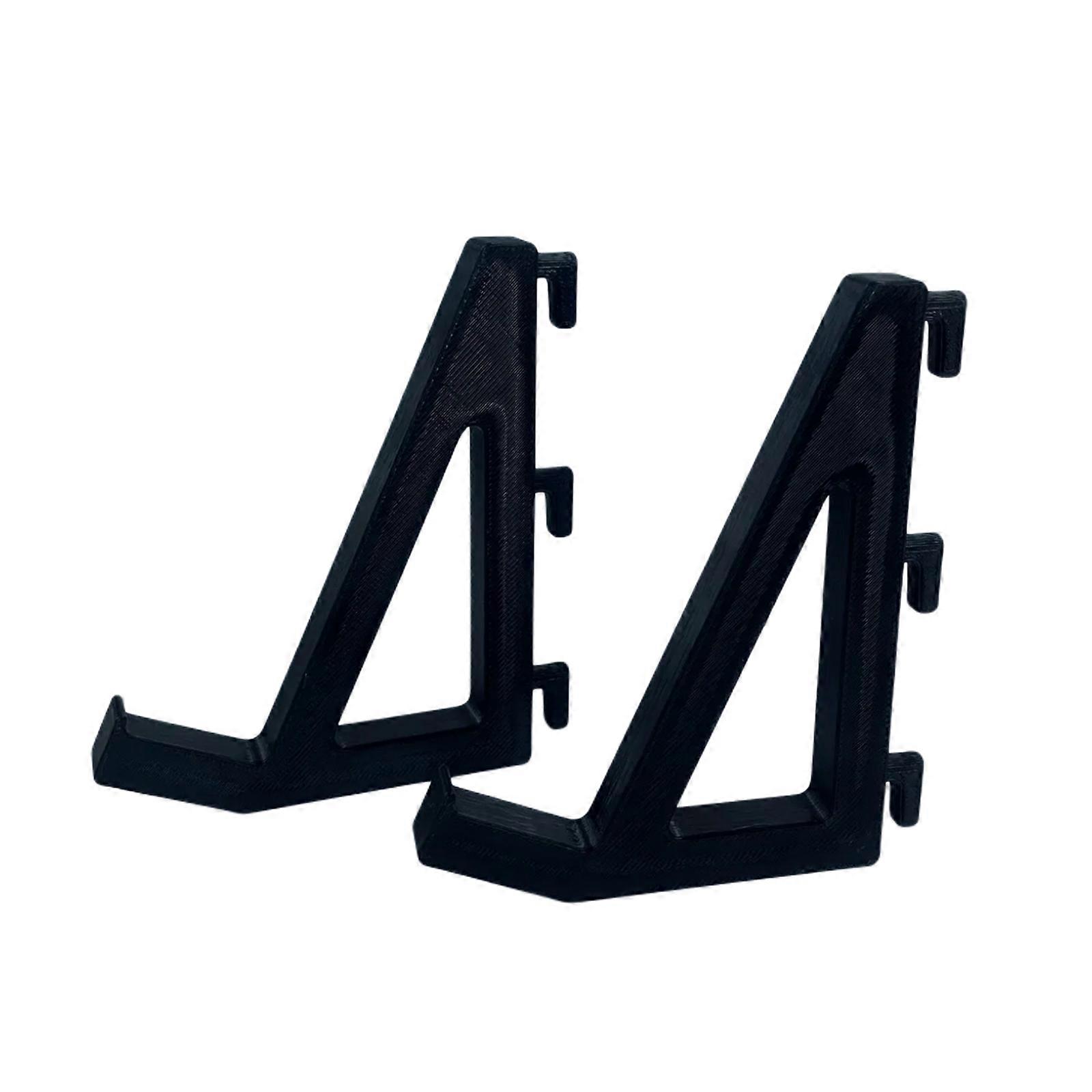 Plastic Pegboard Wall Mount Hook for Keyboards and Controllers for Gamers and Office for 40mm Spacing  Black
