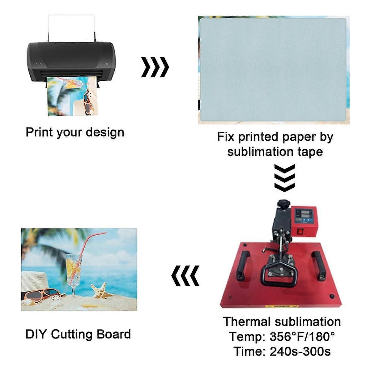 2 Pcs Sublimation Cutting Board Blanks,11 X 7.87 Inch