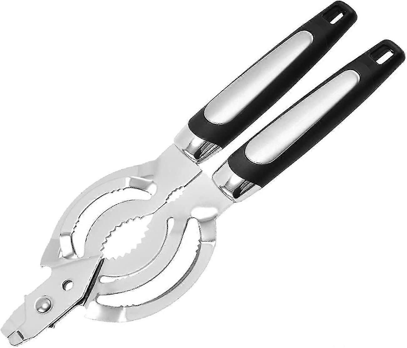 4 In 1 Manual Can Opener Multifunctional Stainless Steel Can Opener With Ergonomic Non-slip Handle, For Cans, Cans, Beer, Wine