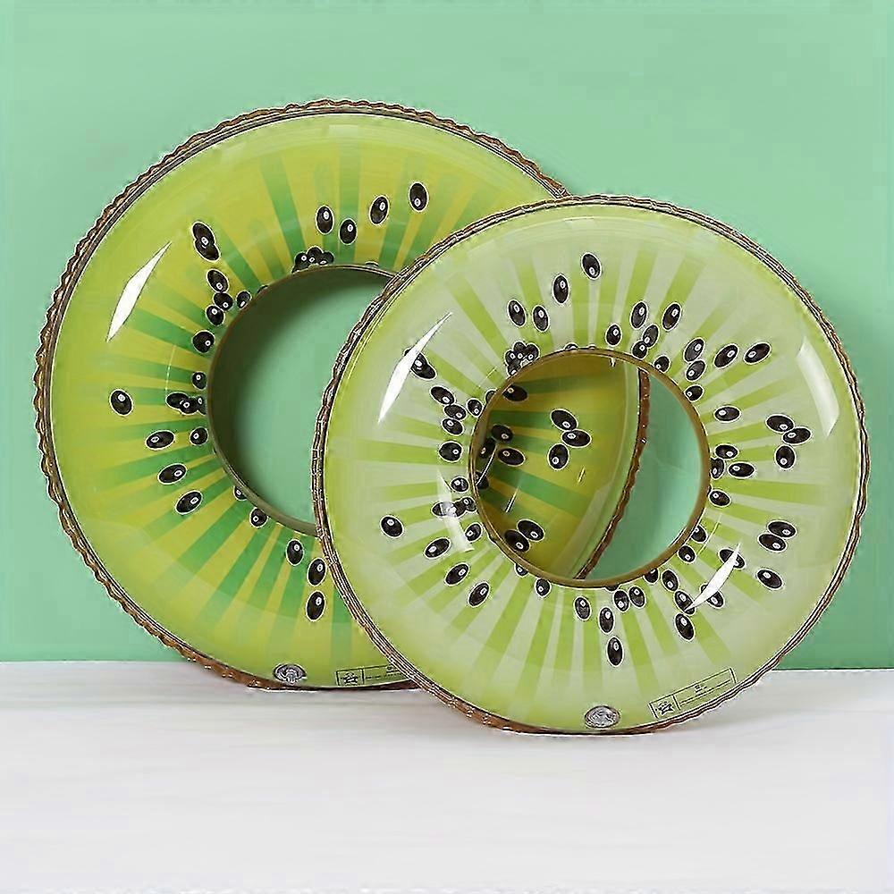 1pc Fruit Pool Float Watermelon Kiwi Orange Lemon Swim Ring 27.5 "- Inflatable Tube Float Toy (PVC Thickened)