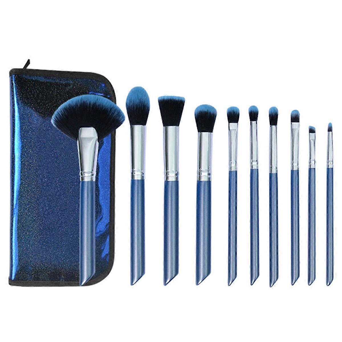 Fan Mascara Brushes: Discover The Art Of Perfect Eyelashes With Our 10pcs Set, High Quality Nylon Bristles Ensuring Deep Controlled Application,