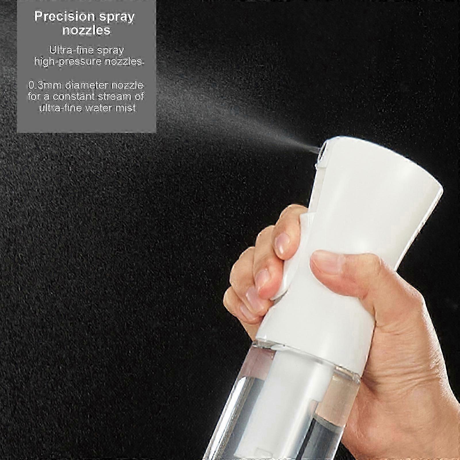 High-pressure spray bottle large transparent alcohol disinfection cosmetics moisturizing fine mist spray bottle press plastic bottle spray pot 200ML b