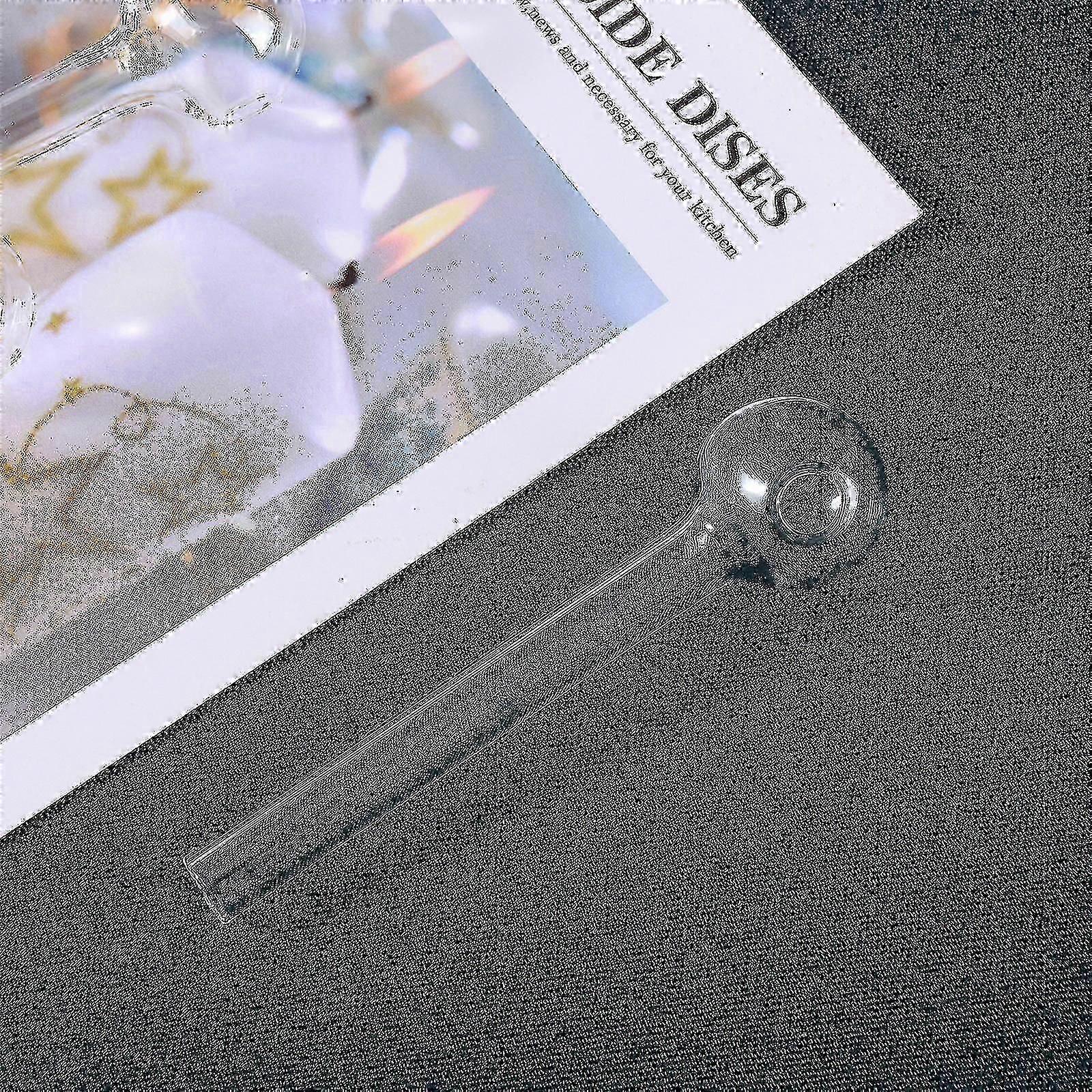 10 Pcs Glass Pyrex Drinking Straws Pack Round Head Design Reusable Ecofriendly