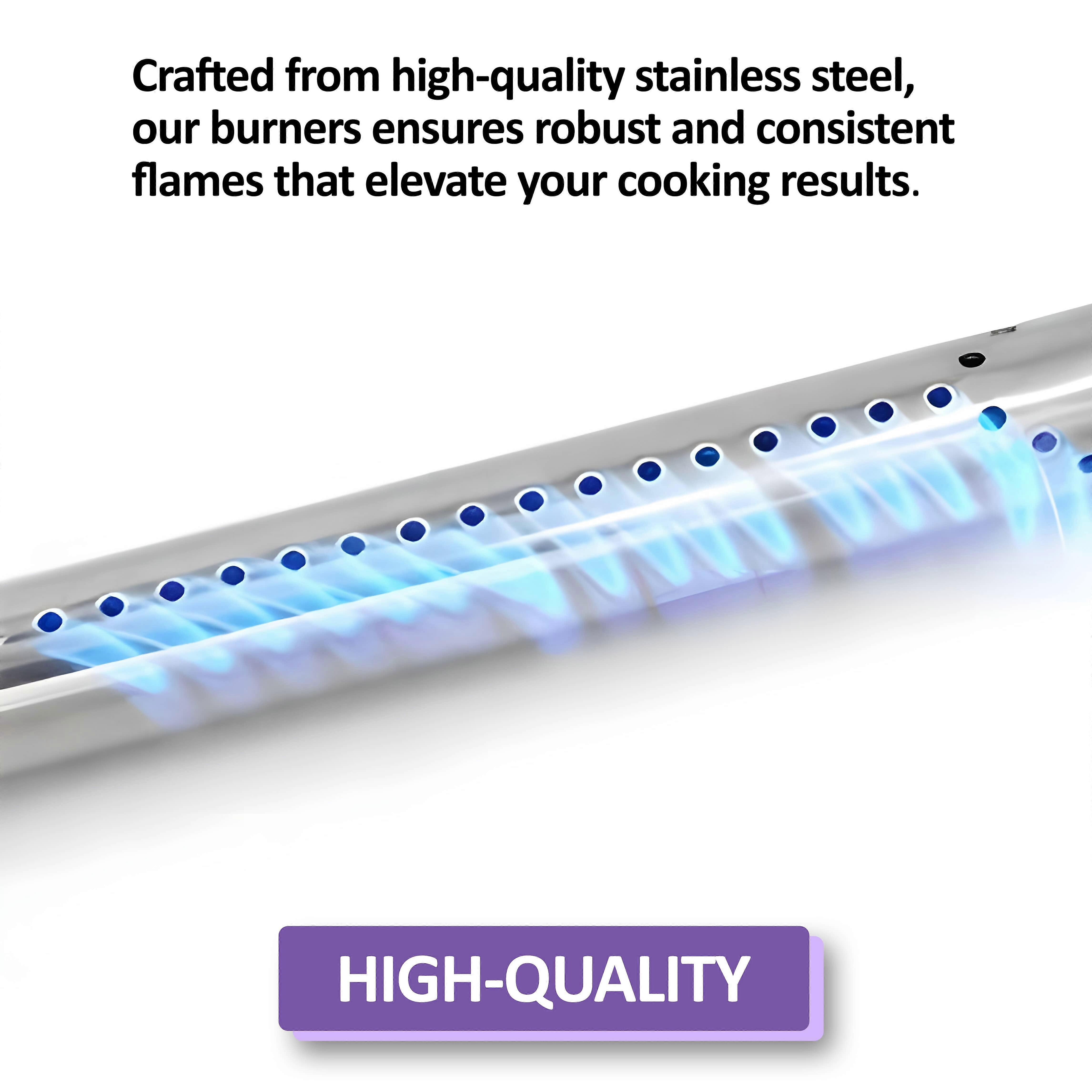 Weber 7535 Flavorizer Bars och 7507 Brännare Ersättningar För Spirit E-210 / E-220 / S-210 / S-220, Spirit 500 Series & Genesis Silver A Grillar (sidokontroll)