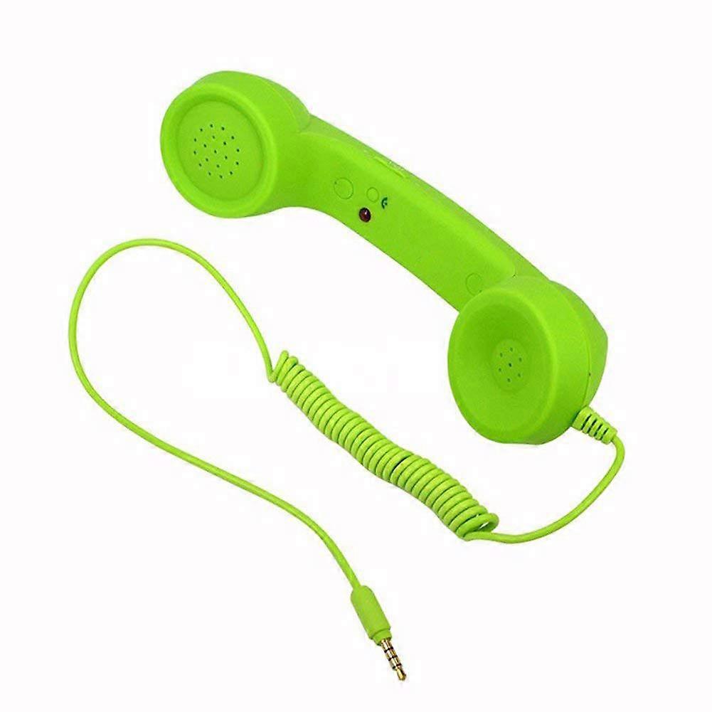 Lightweight Retro Telephone Handset, For All Android Devices, Tablets, Notebooks, Classic Vintage Style With One-Touch Button, Ergonomic Handle