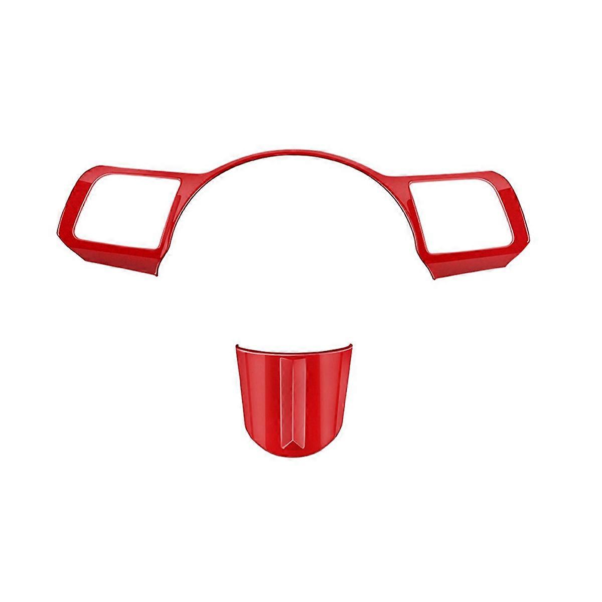Car Steering Wheel Button Cover for Hyundai Red