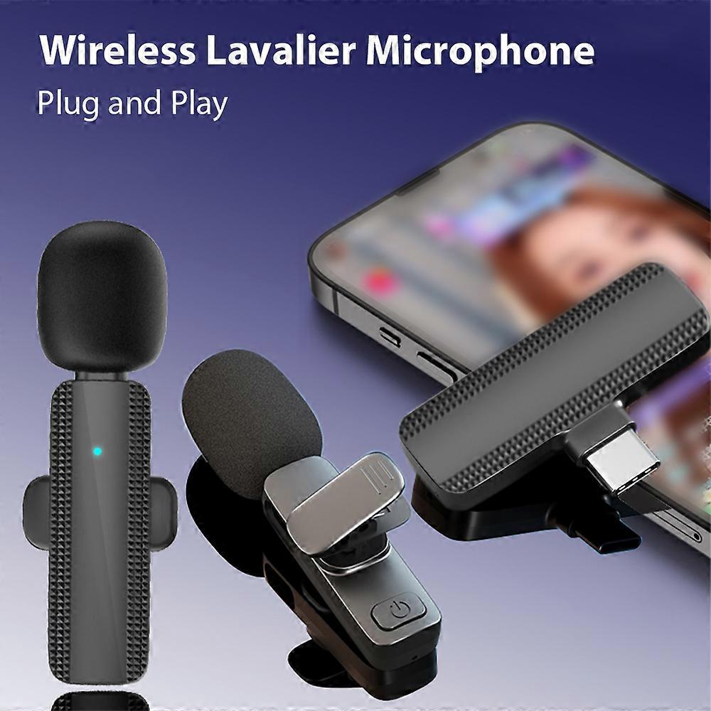 Dual Wireless Lavalier Microphone System: Noise Reduction, Plug-and-Play for Phones, Computers, Laptops & Cameras