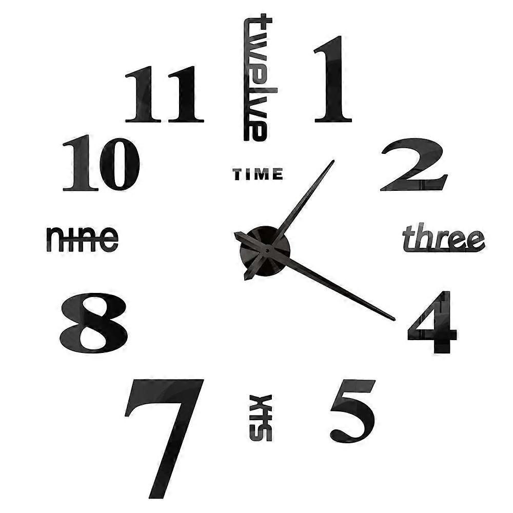 Stylish Timer, Modern Large 3D, Silent, Frameless, Durable Material, Waterproof for Your Decor Needs