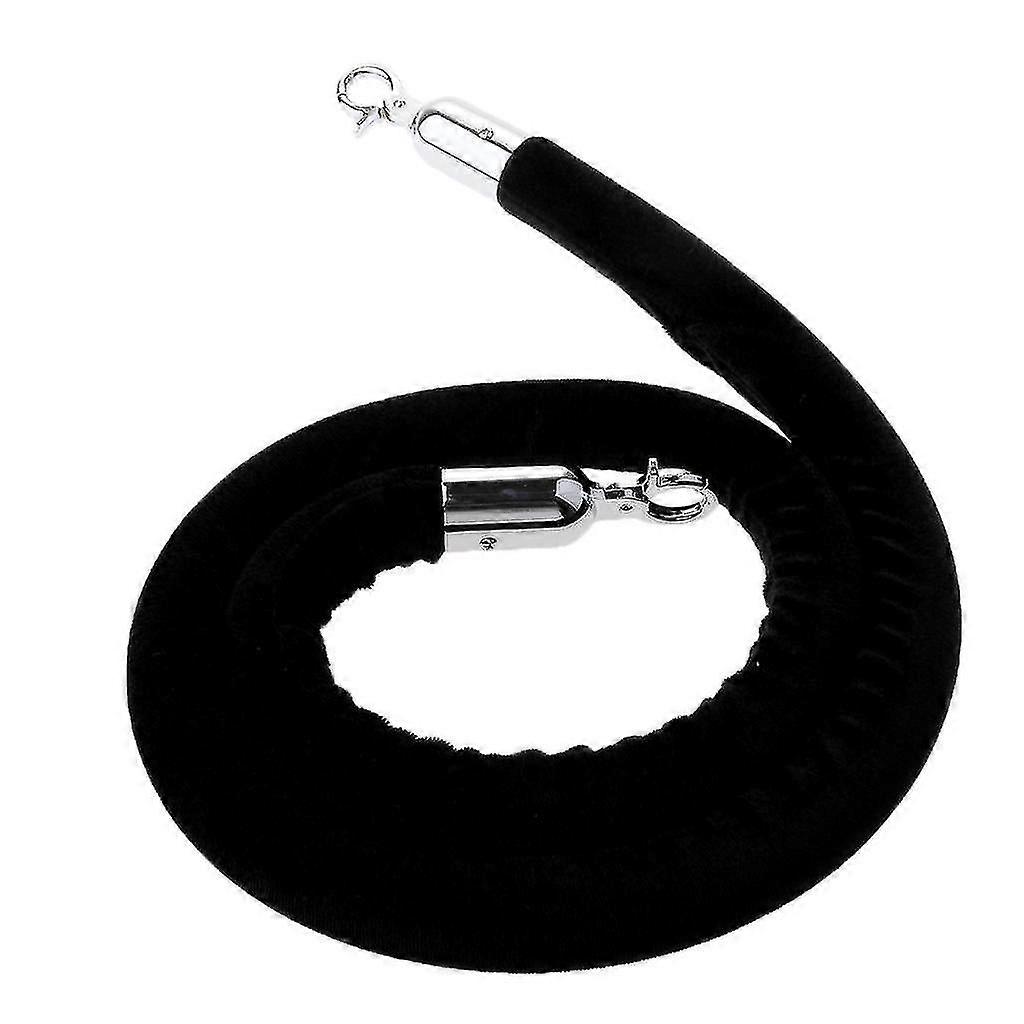 1.5m Velvet Rope Crowd Control Stanchion Post Queue Line Barrier Red