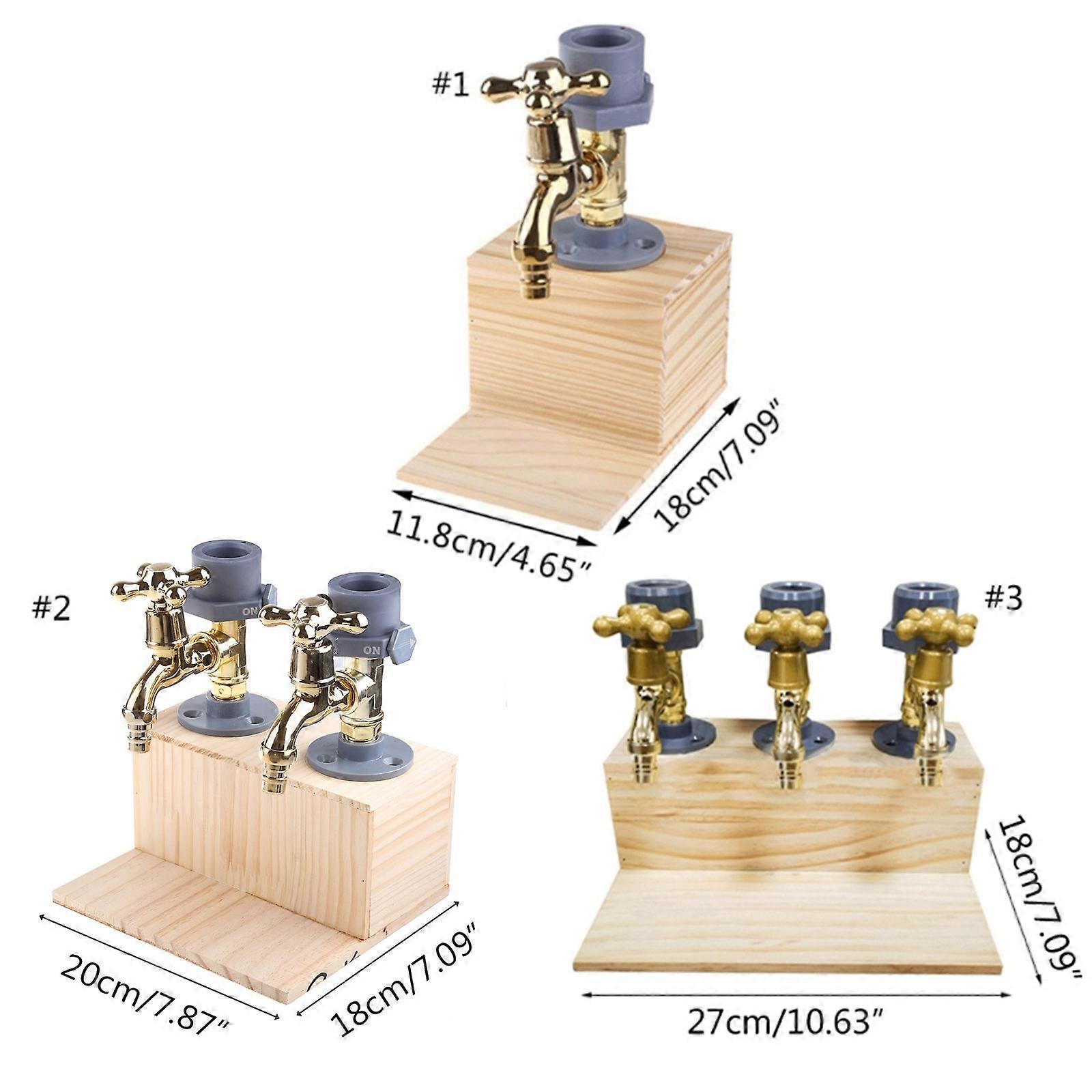 Distributeur de vin en forme de robinet en bois, distributeur d'alcool, carafe à whisky, tireuse à bière, support pour bar à domicile et fêtes, multicolore