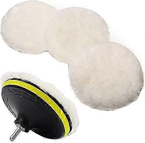 6-Inch Wool Polishing Pad for PCS M14 Bit Adapter Compatible with Bit Buffer Accessory