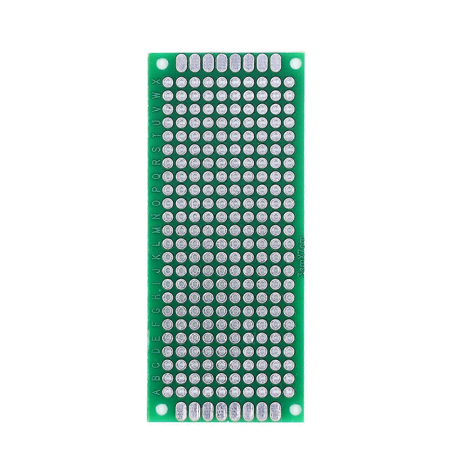 10-Piece Double-Sided Universal Prototype Board Kit for Engineers and Technicians, 3 x 7 cm