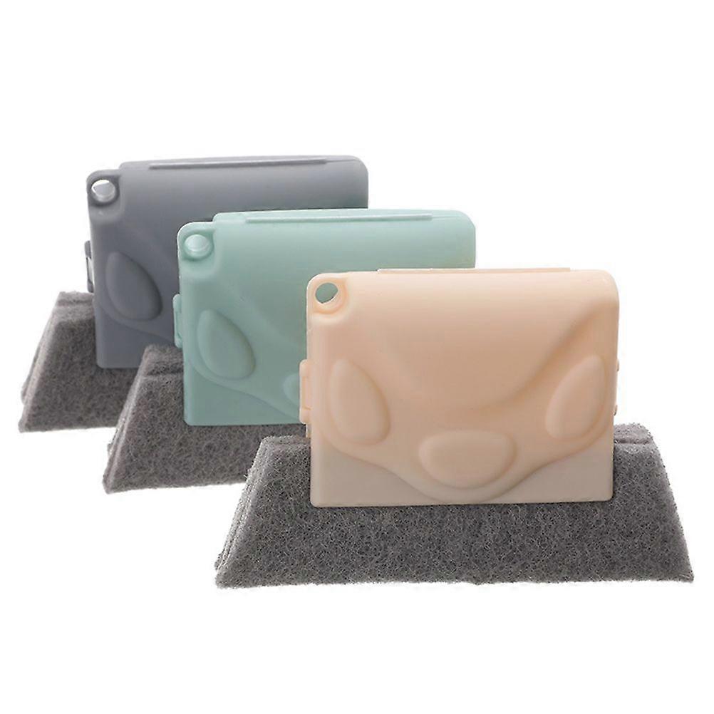 3pcs Practical Cleaning Tool Cleaning Brush Groove Brush Window Clean Brush