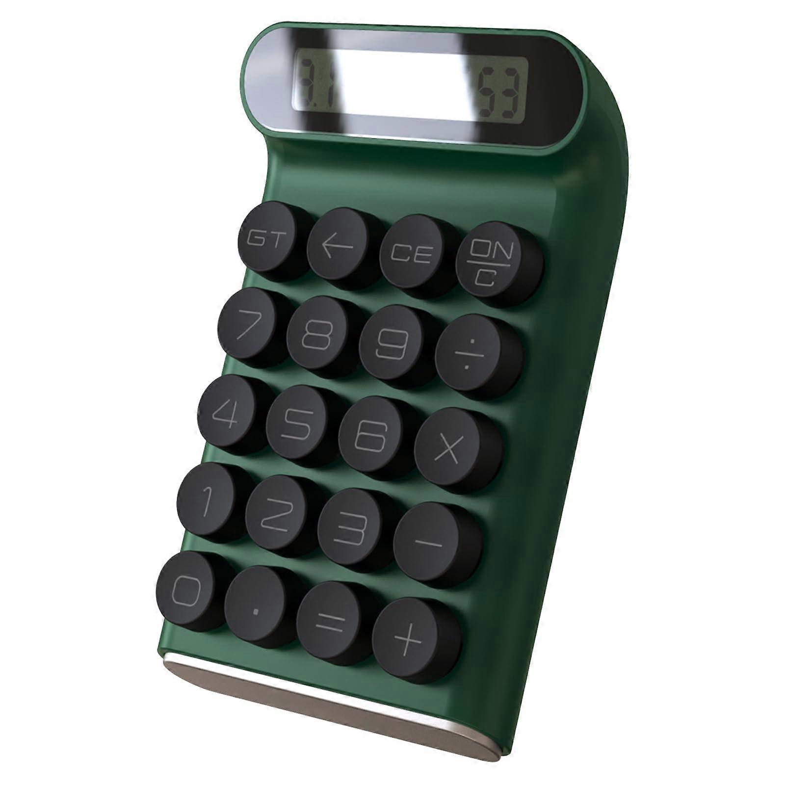 Practical Calculator for Student Professional and Travel Smooth Keystrokes Calculator for Various Setting (Green)