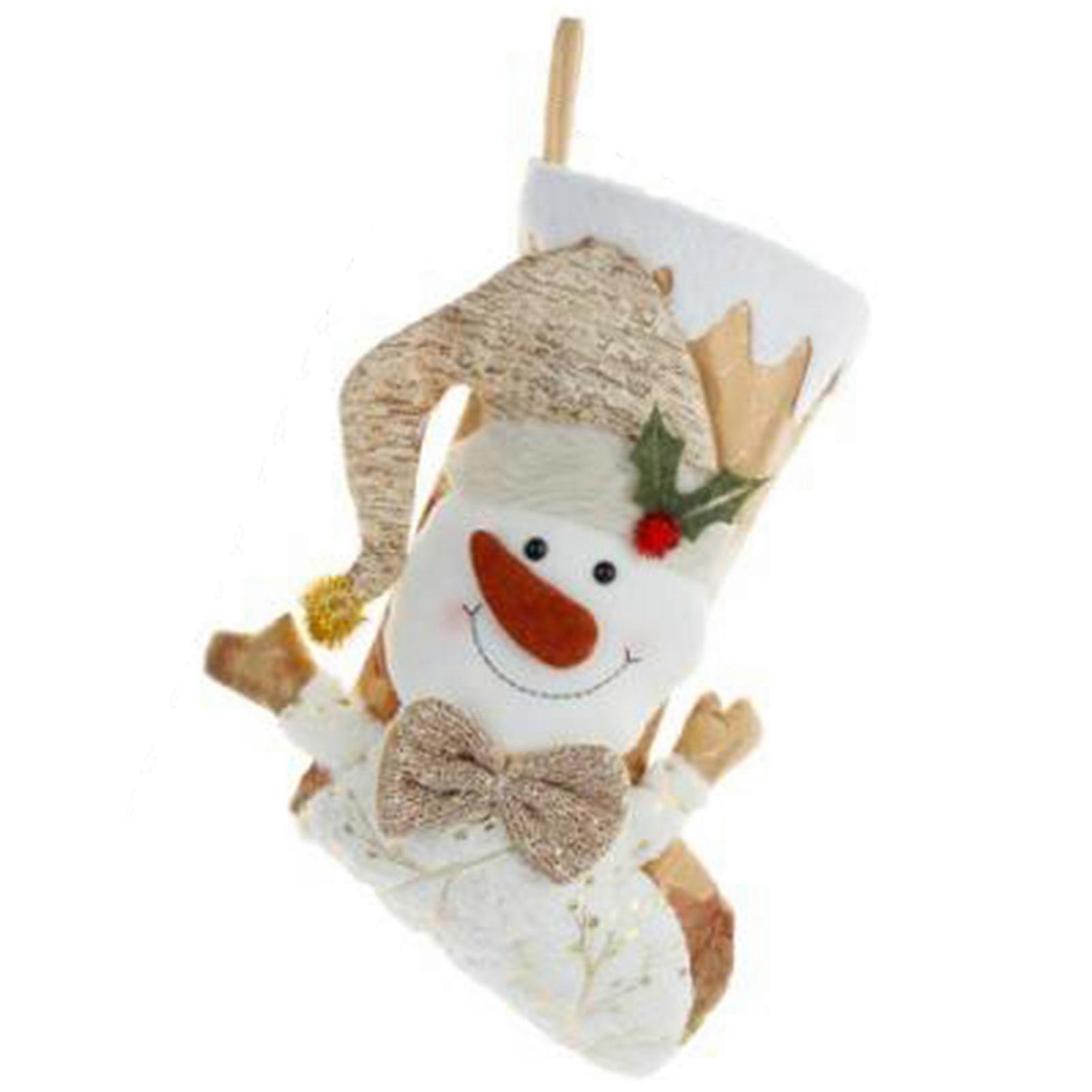 Personalized Christmas Stocking 3D Santa Snowman Stocking