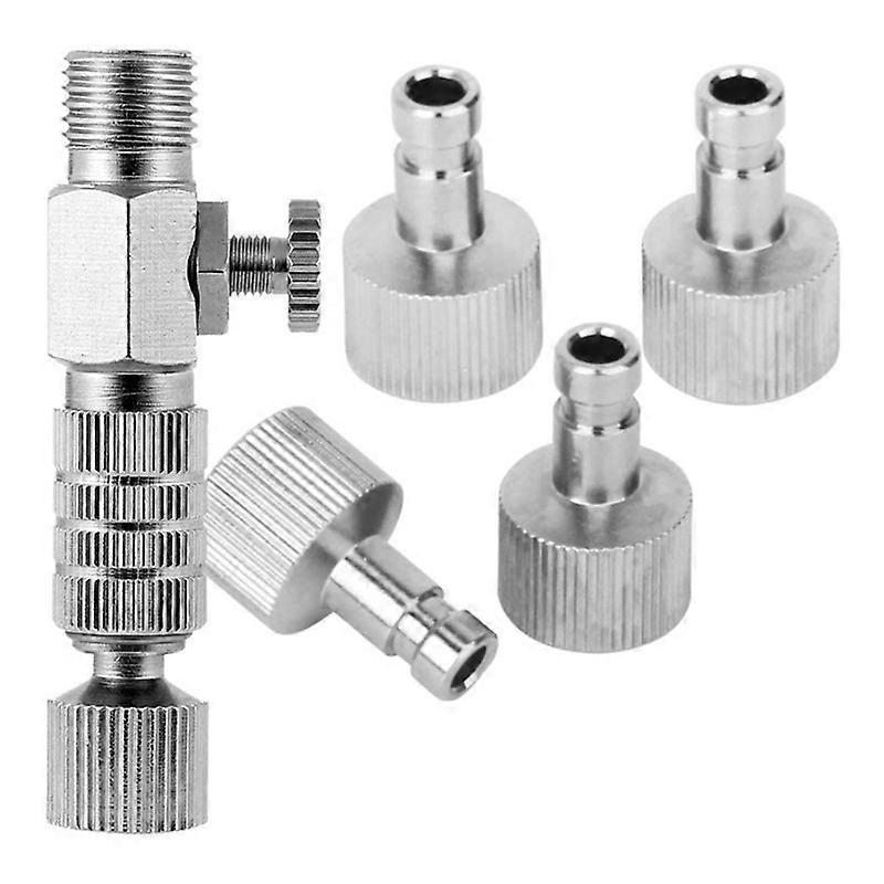  Airbrush Quick Release Coupling Disconnect Connector Adapter Standard 1/8 Inch Plug Fitting