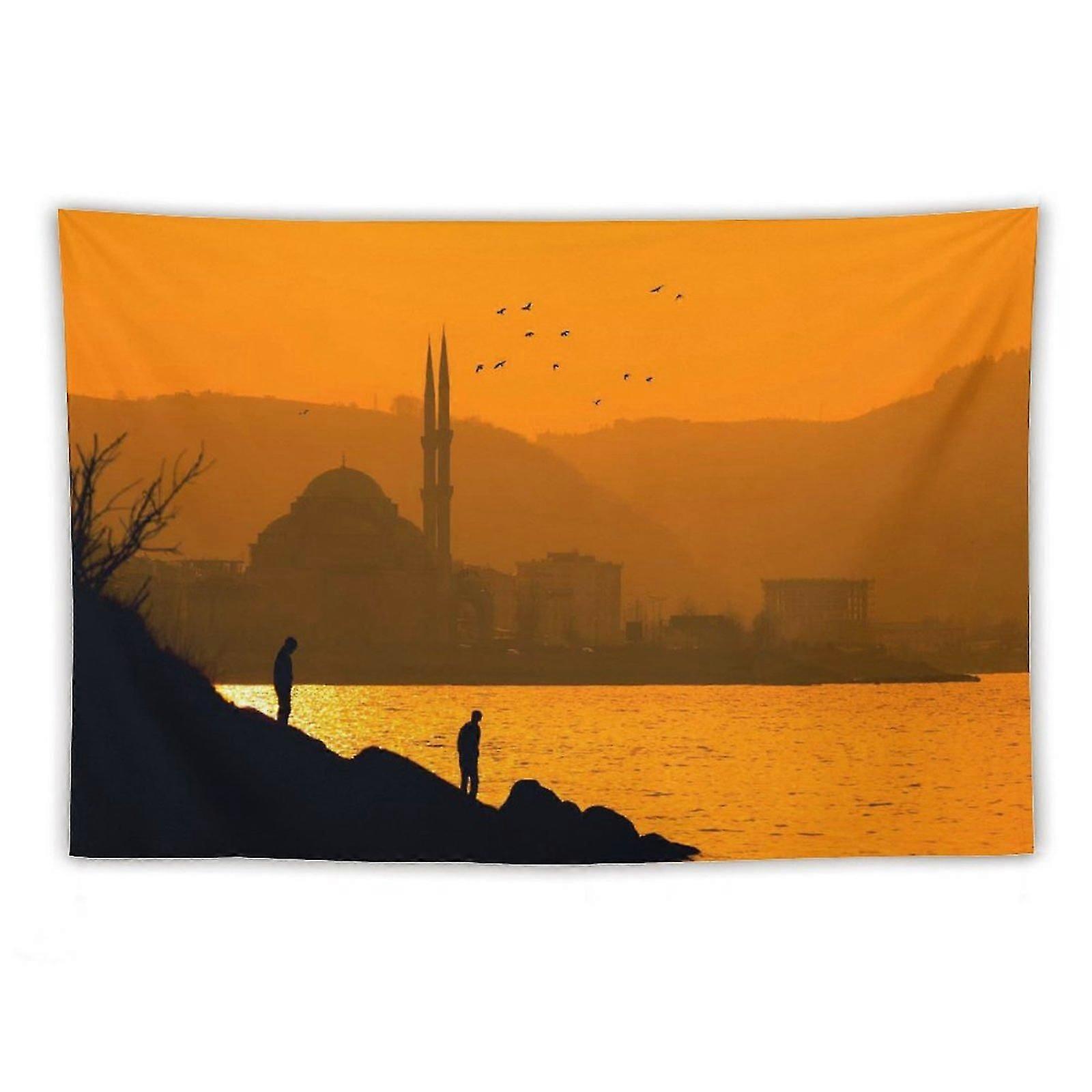 Lidé v blízkosti moře Tapiserie