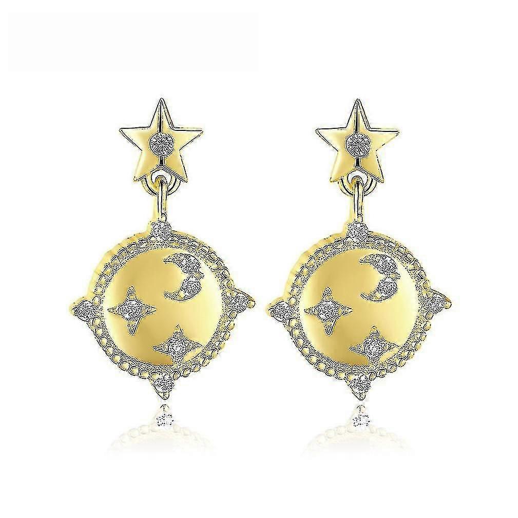 Ear Studs Planet S925 Earrings Plated 14k Gold Earrings For Wedding