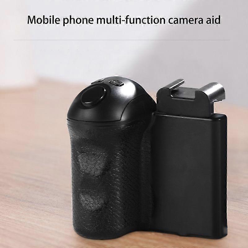 Phone Tripod Mount Cellphone Tripod Adapter Grip Holder with Detachable Wireless Shutter for Phone Video Photo Shooting K1KF