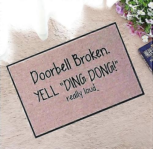 مضحك ترحيب ممسحة غير قابلة للانزلاق داخلي / في الهواء الطلق المطاط البساط