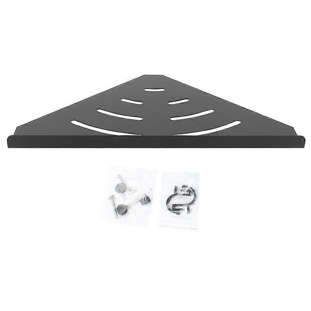 Double Layer Wall Mounted Water-proof Bathroom Corner Storage Rack Shelf