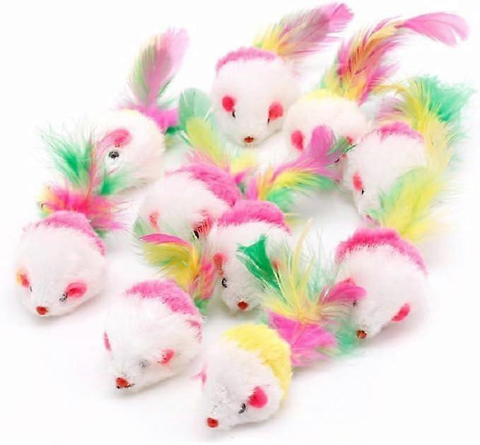 2017 10Pc Soft Cat Toys Mouse Fleece False Funny Cats Playing Toys for Kitten