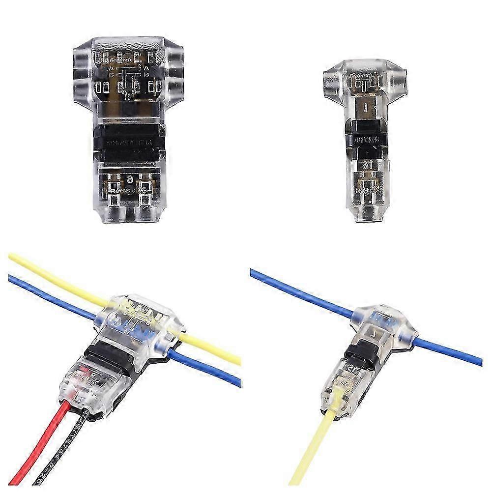 suitable for T Tap Wire Connectors for 14-18 AWG Wires, No Wire Stripping 3 Way Wire Connectors Combo,Wire Splice Connectors 12 Pack-FO SHAN RAN WA