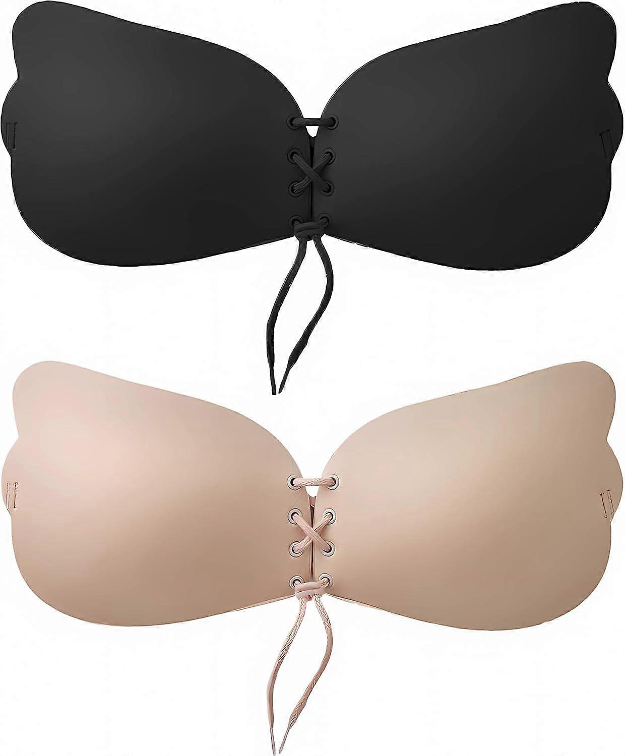 2025 Latest Model  Sticky Bra Backless Strapless Bra Push Up Adhesive Invisible