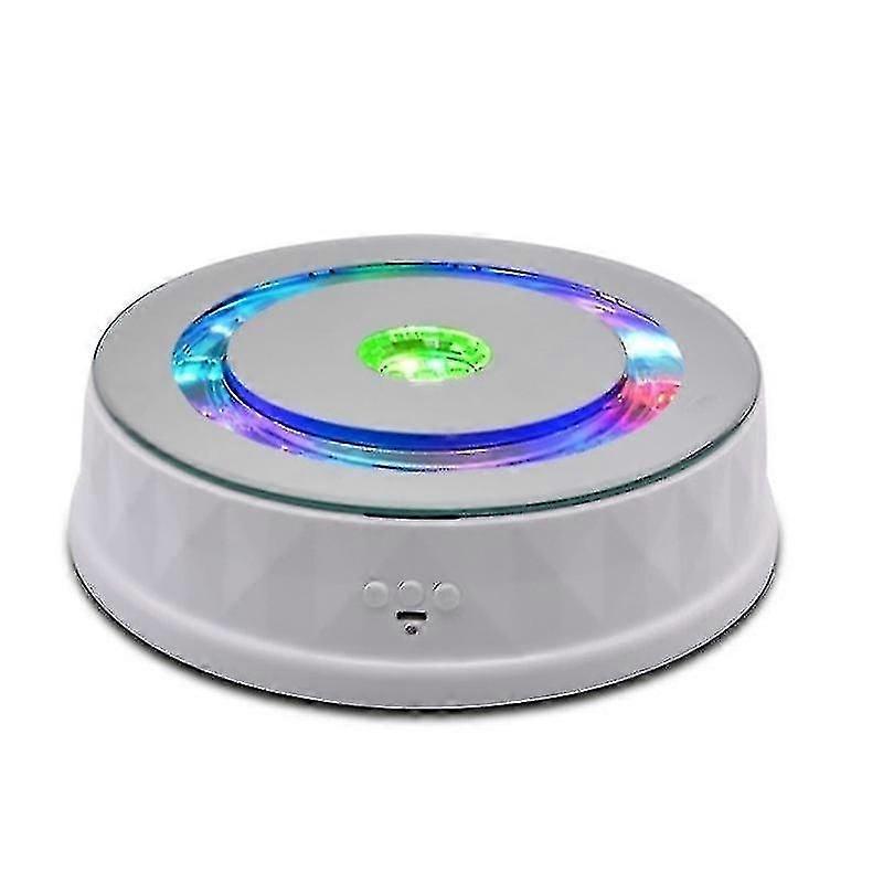 Led Light Electric Rotating Turntable Display Stand