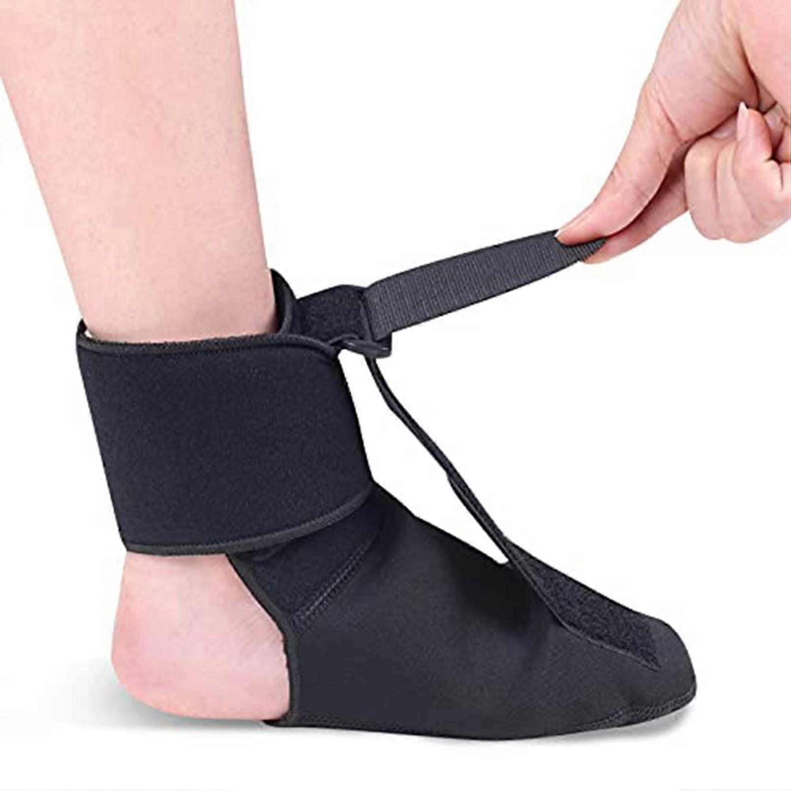 Ankle Stabilizer Drop Foot Brace Orthosis Adjustable Ankle Foot Support Lightweight and Durable Size Medium