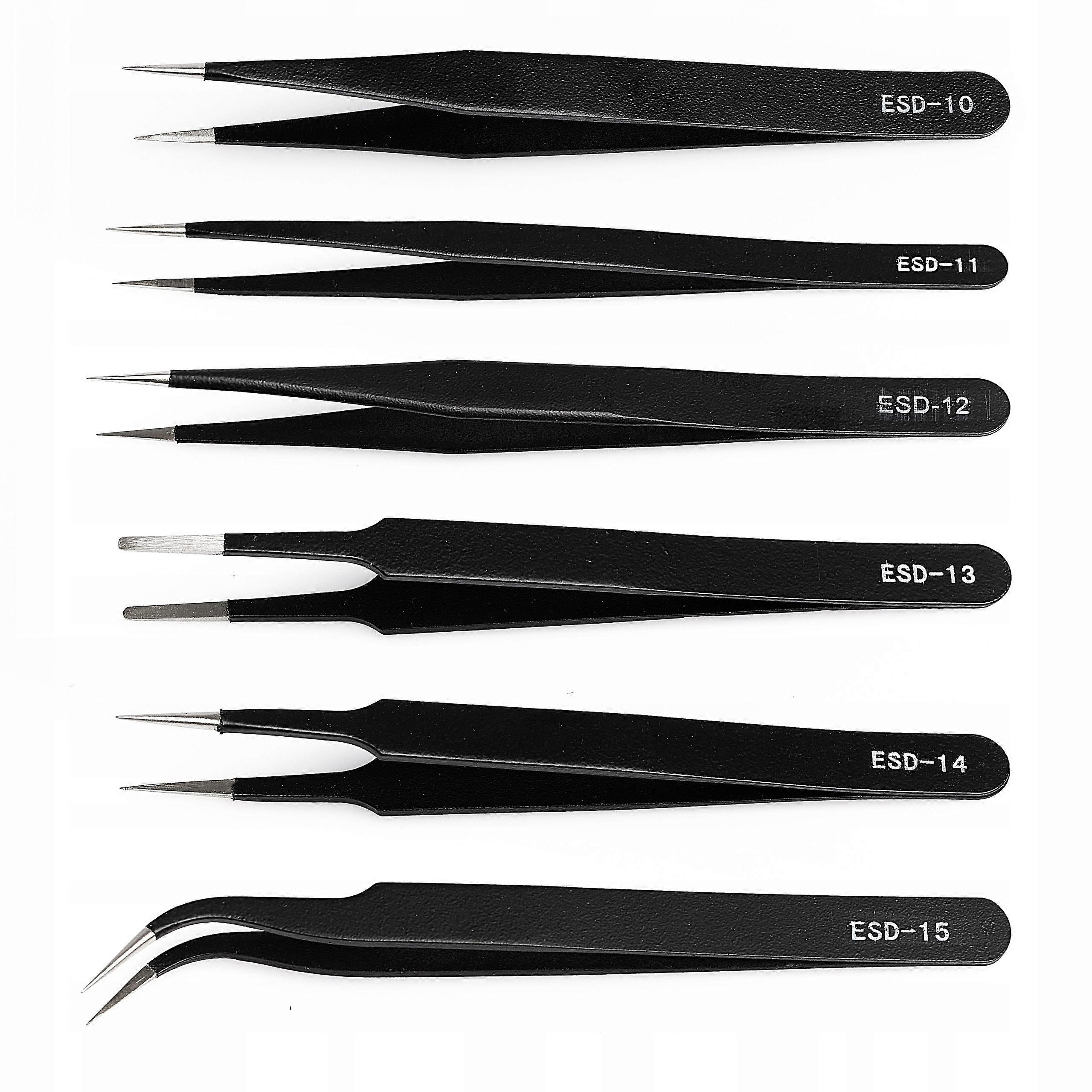 Techrebal 8C27-99722 金属ピンセット6個