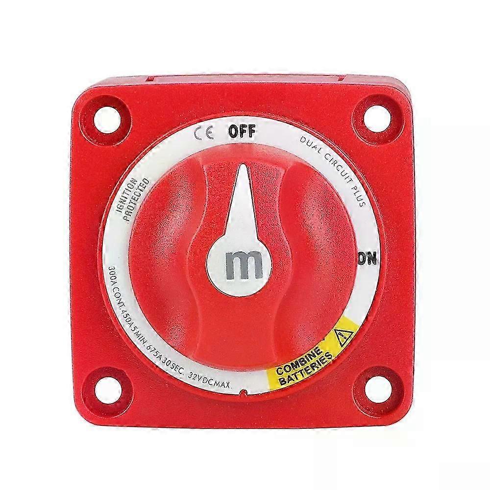 Dual Circuit Plus Battery Switch Mini Waterproof 6011 M-Series 12-32V 100-300A RV Car Boat Battery Selector Isolator Disconnect