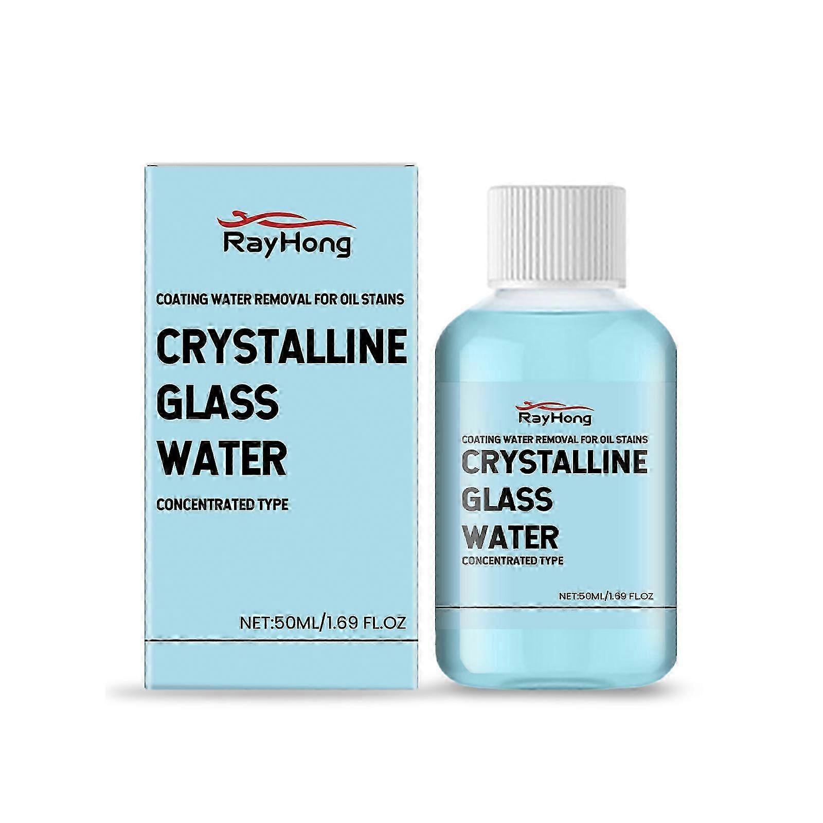 concentrated coated crystal glass water