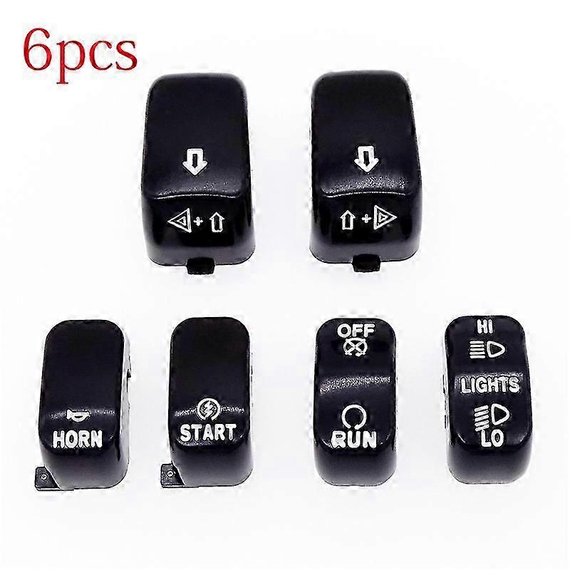 6pcs/set Motorcycle Hand Control Switch Decor Covers Button Protector Accessories for Harley VRSC Sportster Softail Dyna Models